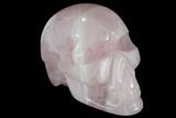 Polished Brazilian Rose Quartz Crystal Skull #95563-2